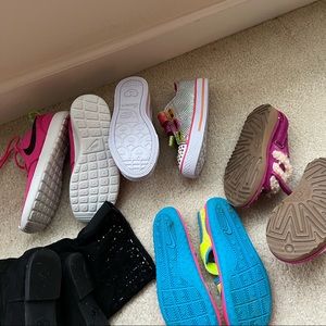 Multiple kids shoes